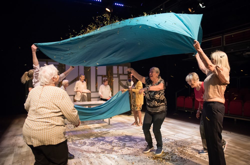 Production photo from our Elder Company show Behind the Net Curtains