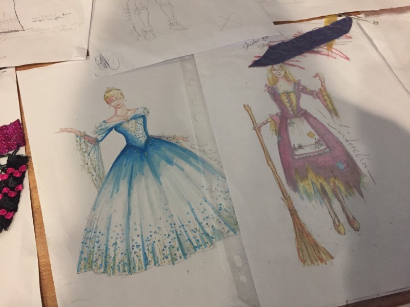 Cinderella - panto costume designs by Mark Walters