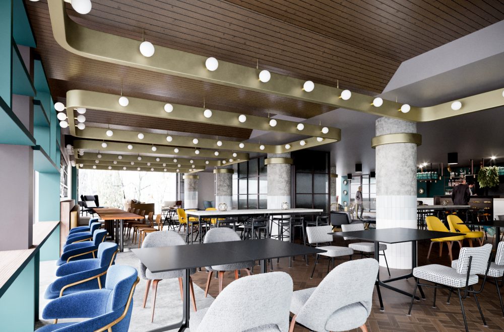 Artist impression of the new cafe space, thanks to Corstorphine+Wright Architects