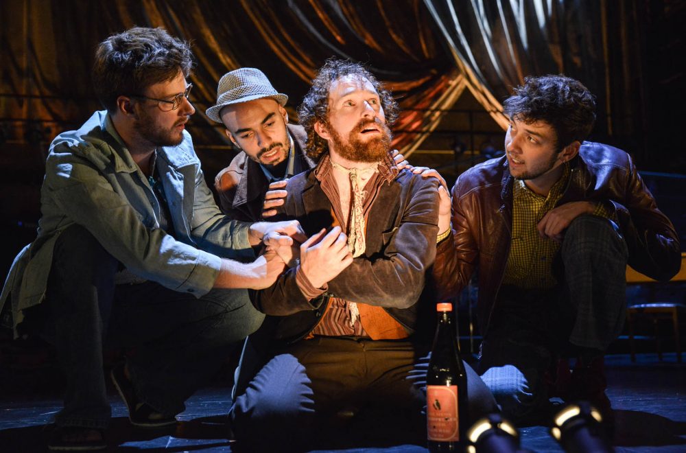 Matt Burns (Alan), Wesley Charles (Cliff), Joseph Tweedale (John 'Mad Dog' Sky) and Benji Lord (Dave). Photo credit Robert Day.