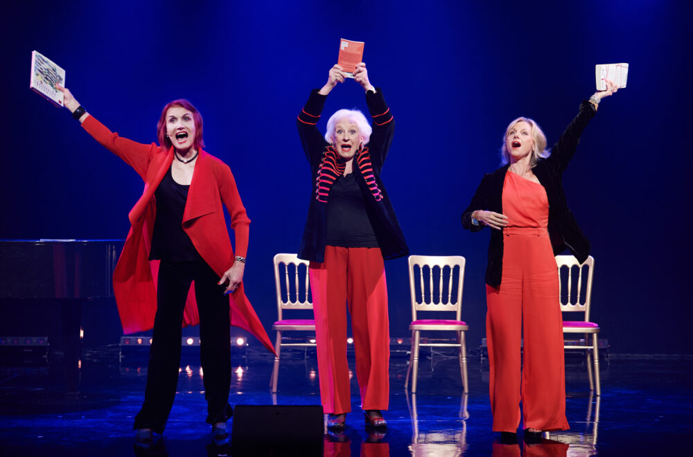 FASCINATING AIDA Camberley Theatre CREDIT Geraint Lewis
