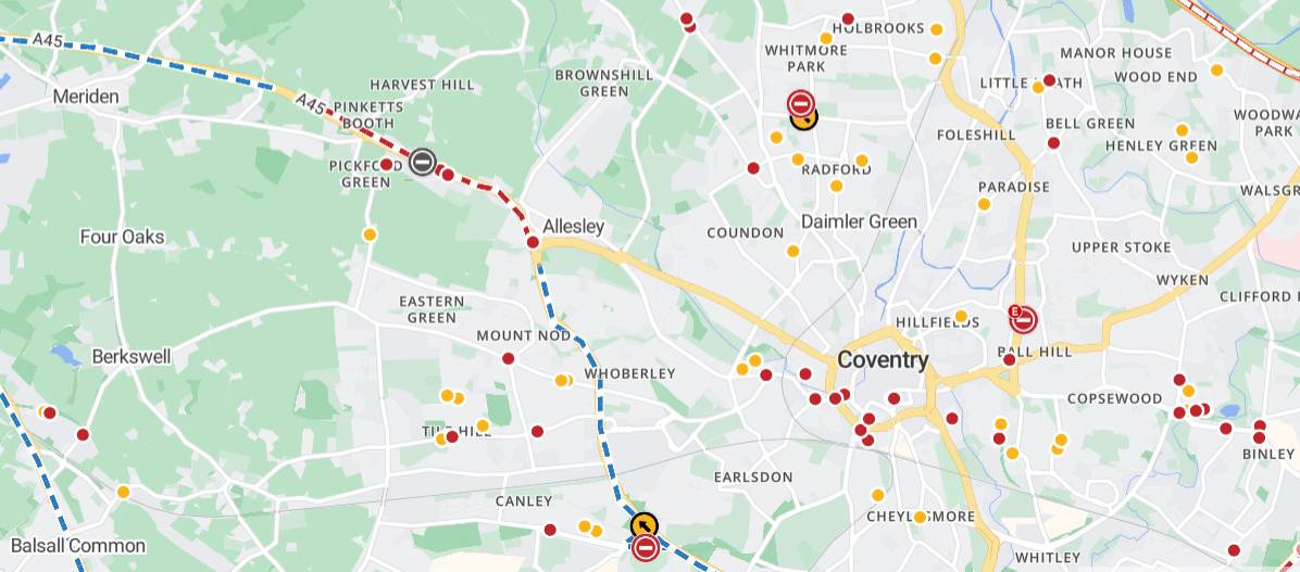 Traffic update Belgrade Theatre